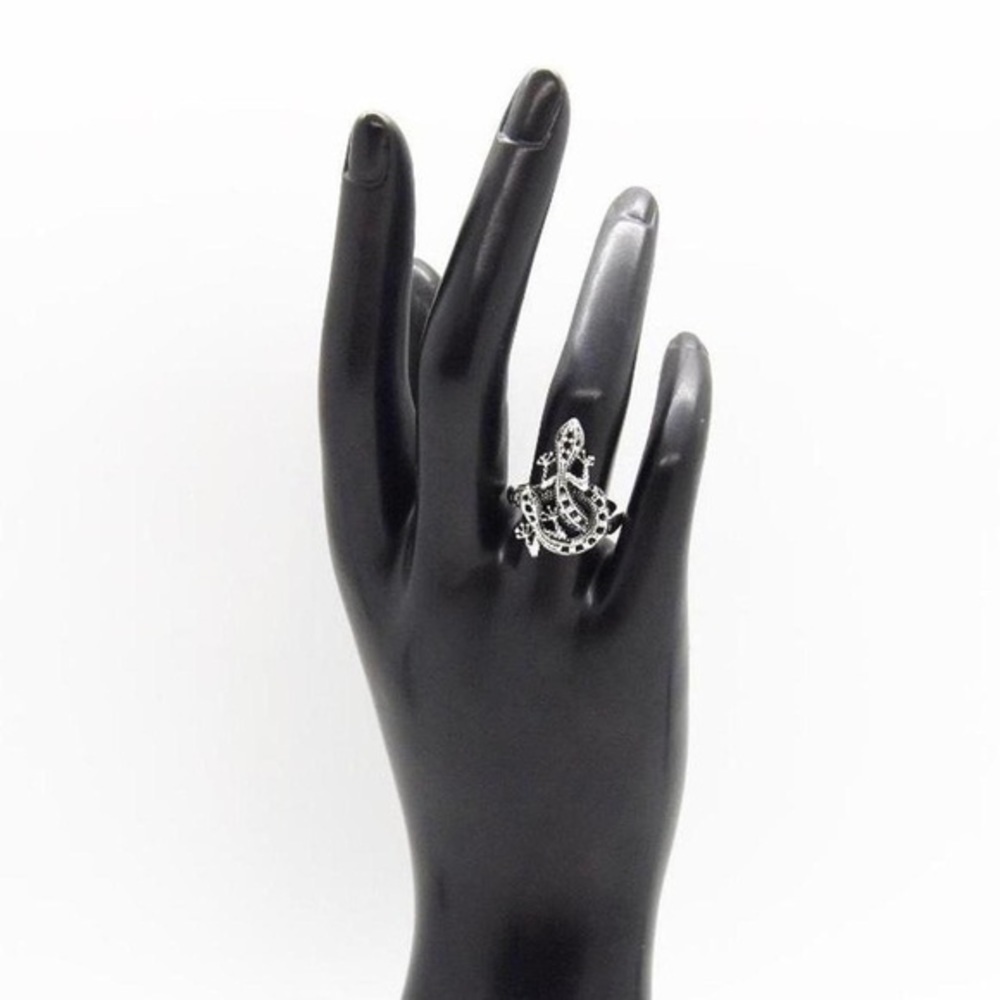 Silver Gecko Ring - Picture 2 of 4